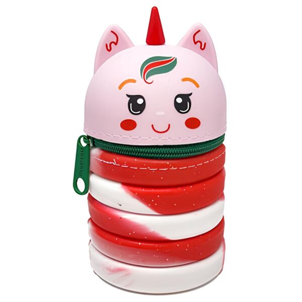 Astuccio Allungabile in Silicone Mitama BOOM Winter Gatto Rosso