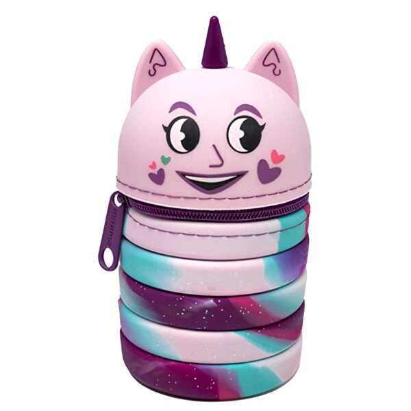 Astuccio Allungabile in Silicone Mitama BOOM Winter Gatto Viola