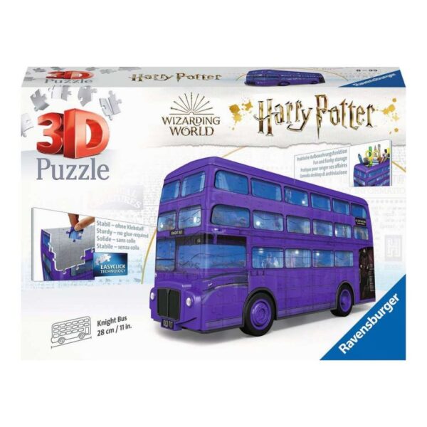 Puzzle 3D Harry Potter Knight Bus 244 pezzi 28 cm