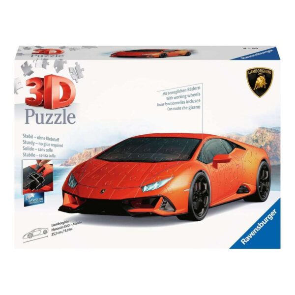 Puzzle 3D Lamborghini Huracán EVO Arancio