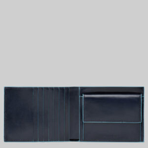 Portafoglio Piquadro Uomo con Portamonete in Pelle BLUE SQUARE Blu su linait