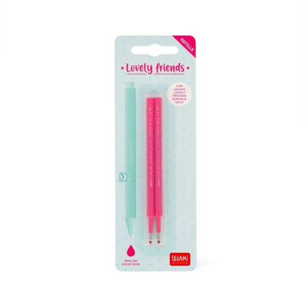 Set di 2 Refill per Penna Gel Lovely Friends Rosa su linait