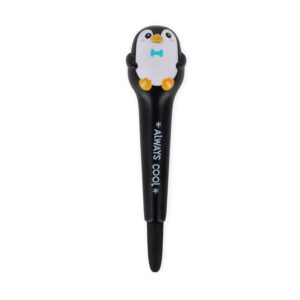 Penna Gel Antistress Pinguino Squeezies Nero su linait