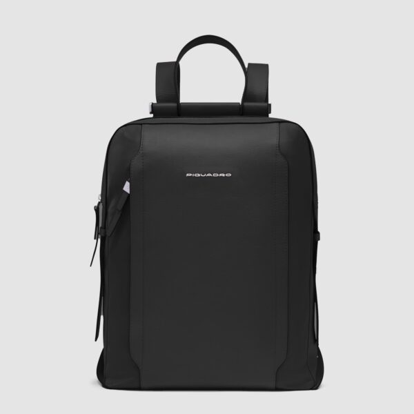 Zaino Donna Piquadro Porta Computer 14 In Pelle e Tessuto Lyra Nero su linait