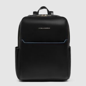 Zaino Piquadro Donna Porta Computer 14 In Pelle Blue Square Nero su linait