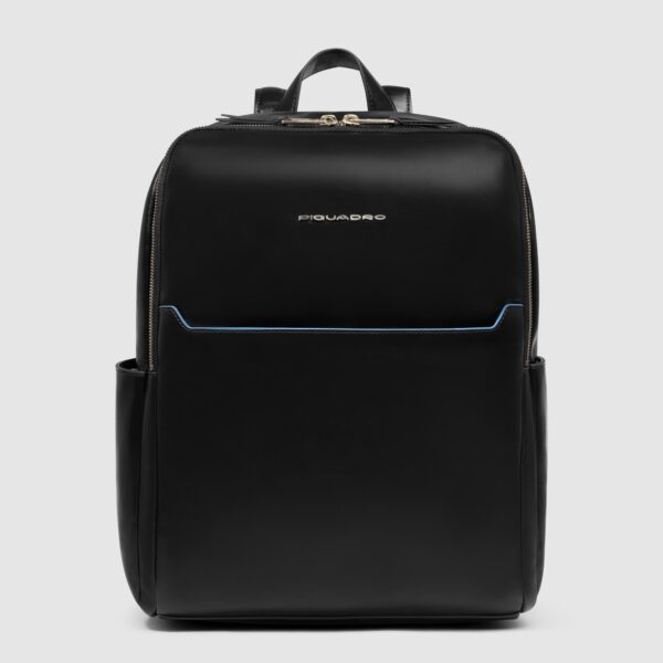 Zaino Piquadro Donna Porta Computer 14 In Pelle Blue Square Nero su linait