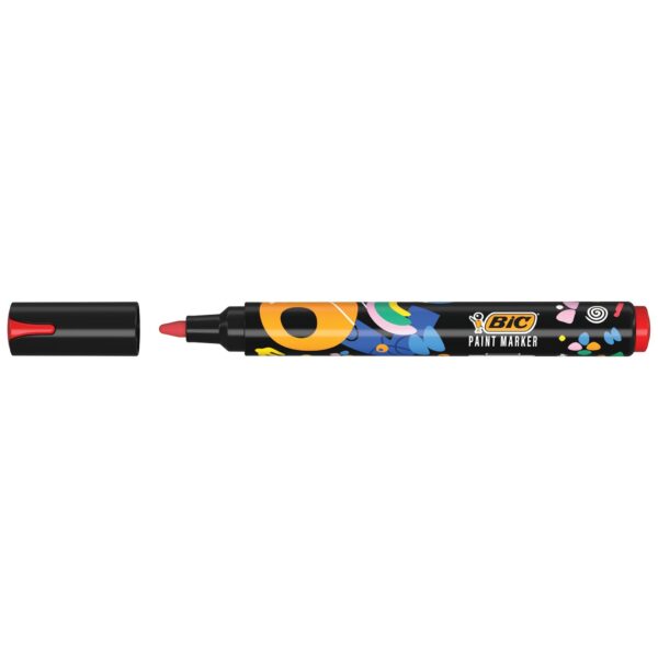 Pennarello Acrilico Bic Intensity Rosso su linait