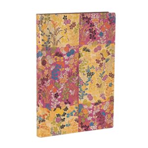 Paperblanks Taccuino Righe Copertina Morbida 12x18cm Kara-Ori Rosa su linait