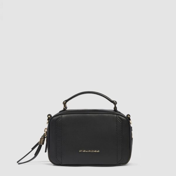 Borsa Piquadro Donna Modello Camera Case Mini In Pelle Circle Nero su linait