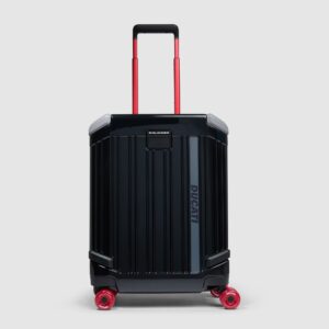 Trolley Piquadro DUCATI Cabina Rigido Ultra Slim a Quattro Ruote POP Nero su linait