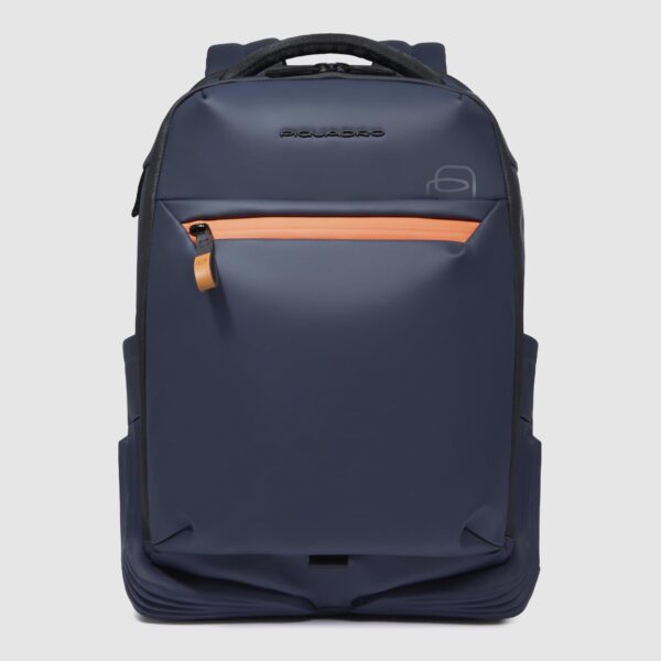 Zaino Piquadro Da Viaggio Underseat in Tessuto Gommato Corner Blu su linait