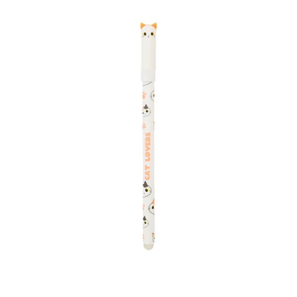 Penna Cancellabile Inchiostro Blu White Cat su linait