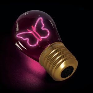 Lampada da Tavolo a Forma di Lampadina Bulb Fiction Butterfly su linait