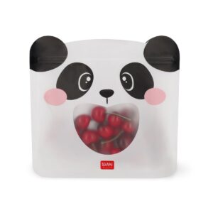 Set di 3 Buste per Alimenti Snack Bags Panda su linait