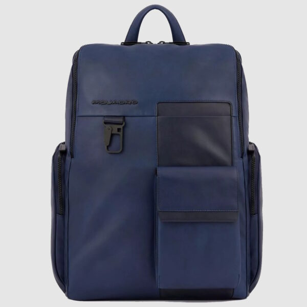 Zaino Piquadro porta Computer 15,6 e iPadPro in Pelle Finn Blu