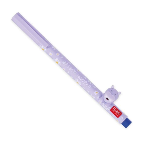 Penna Gel Hippo Lovely Friends Blu su linait
