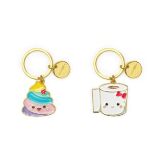 Portachiavi in Metallo Smaltato What a Key Ring! Poo su linait