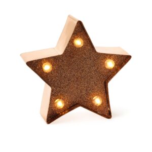 Mini Luce Decorativa Glitter Rose STAR su linait