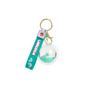 Portachiavi Liquid A Sfera Blue Unicorn