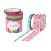 Set di 5 Nastri Adesivi di Carta Tape By Tape Rainbow su linait
