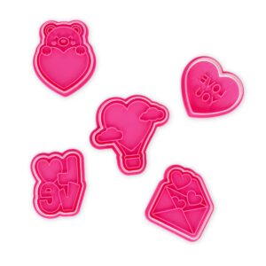 Set di 5 Formine per Biscotti Cookie Time! Love su linait