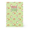Quaderno a Righe Formato A6 Lined Notebook Green Corgi su linait