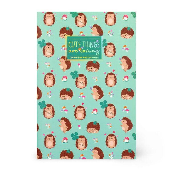 Quaderno a Righe Formato A6 Lined Notebook Hedgehog su linait