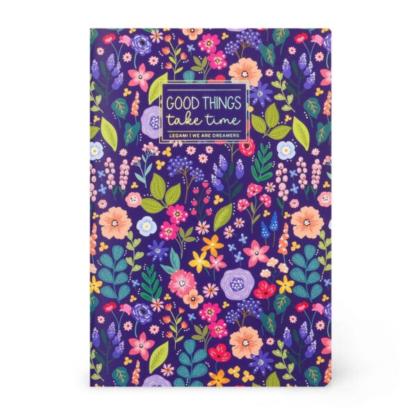 Quaderno a Righe Formato A6 Lined Notebook Flower su linait