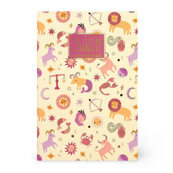 Quaderno a Righe Formato A6 Lined Notebook Zodiac su linait