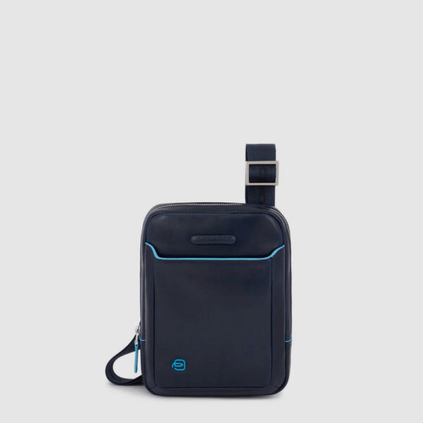 Borsello Mini Uomo in Pelle Piquadro  Linea Blue Square blu