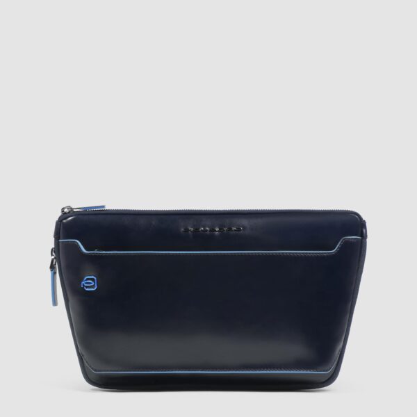 Marsupio Piquadro Piatto Espandibile in Pelle Blue Square Blu su linait