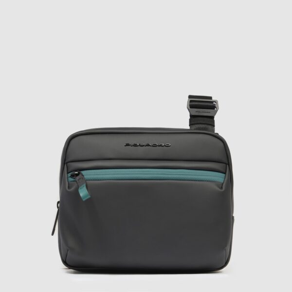 Borsello Piquadro Porta Tablet Mini in Tessuto Resistente Acqua Corner Nero su linait