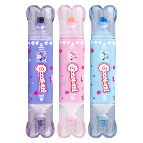 Set 3 Evidenziatori Con Timbro Coccolotti su linait