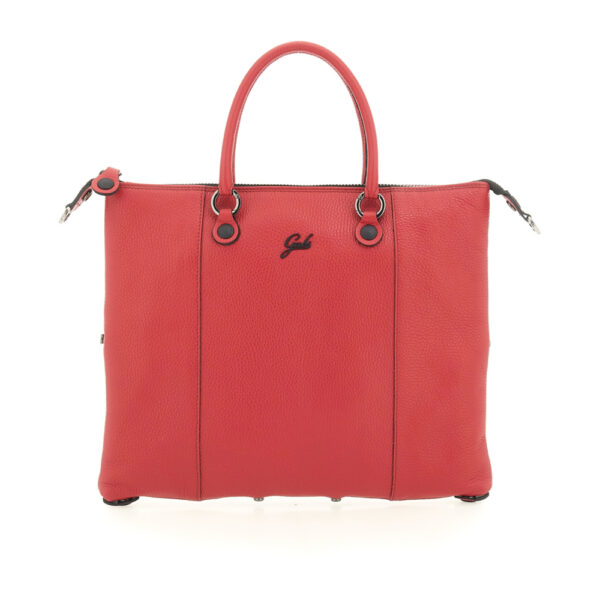 Shopper trasformabile Gabs G3 PLUS in Pelle Martellata M Bull Fuoco su linait