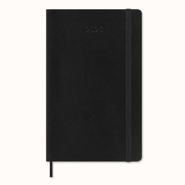 Agenda Settimanale 2026 Moleskine 13x21cm Morbida Nero su linait