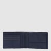 Portafoglio Piquadro Uomo Con Porta Monete In Pelle Finn Blu su linait