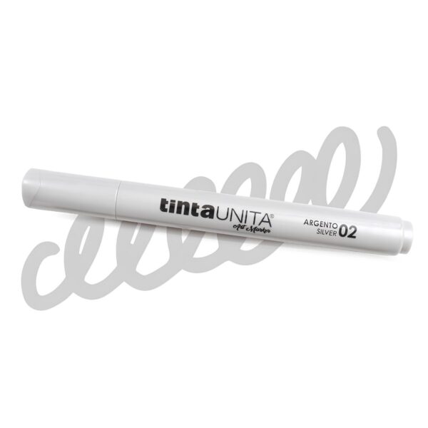Pennarelli Acrilici tintaUNITA Art Marker tratto 1.8 - 4 Argento su linait