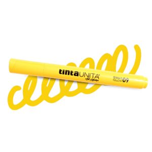 Pennarelli Acrilici tintaUNITA Art Marker tratto 1.8 - 4 Giallo su linait