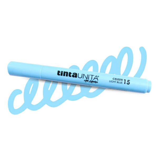 Pennarelli Acrilici tintaUNITA Art Marker tratto 1.8 - 4 Celeste su linait