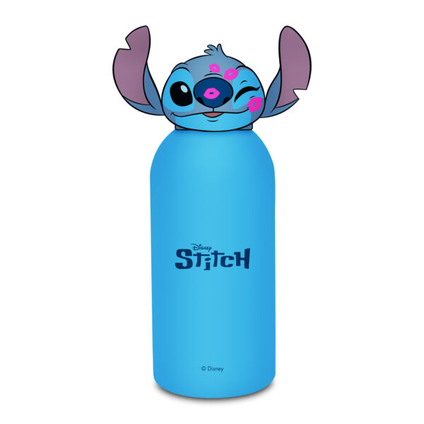 Borraccia Termica Con Tappo Sagomato Lilo & Stitch 350ML Blu su linait