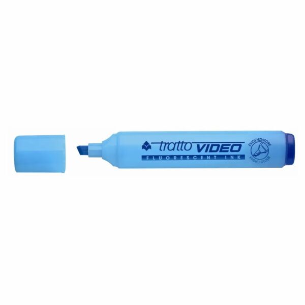Evidenziatore Tratto Video Azzurro su linait