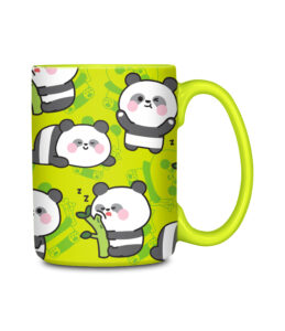 Tazza in Ceramica con Manico Chill & Refill Cartomania Panda su linait