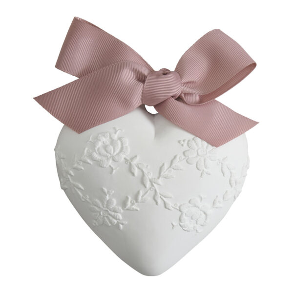 Cofanetto Gesso Cuore Ricamato Profumato Mathilde M Fragranza Fleur De ThƩ su linait