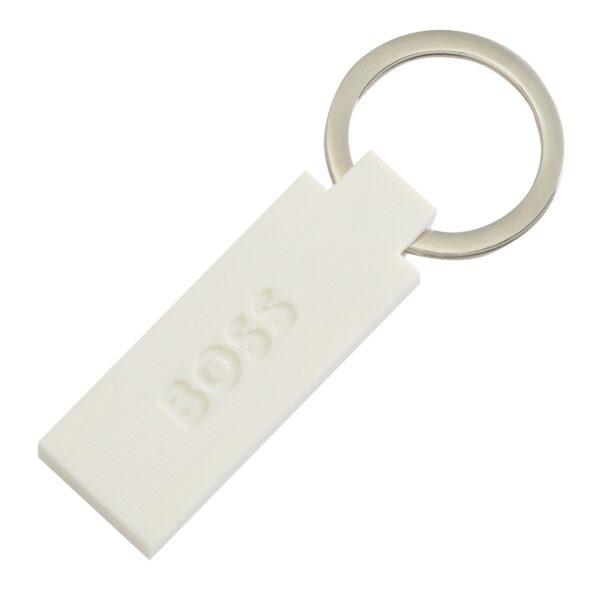 Portachiavi Uomo Ugo Boss EDGE Bianco su linait