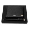 Set Regalo Ugo Boss Portafoglio Uomo ICONIC Nero + Penna Sfera ICONIC Loop Nera su linait