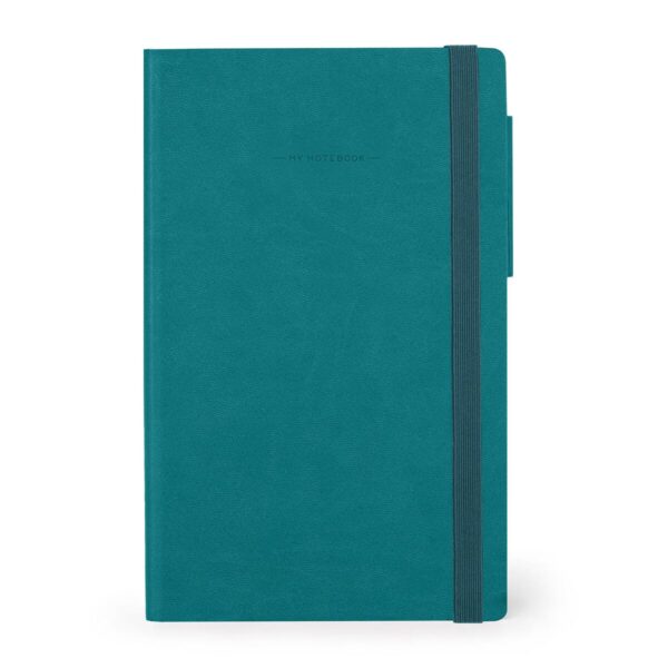 Taccuino a Pagine Bianche con Copertina Morbida 13x21 - MALACHITE GREEN su linait