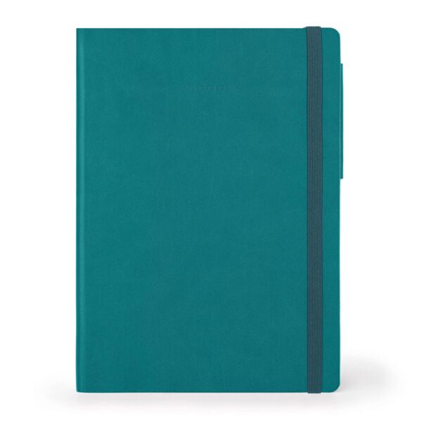 Taccuino a Fogli Bianchi con Copertina Morbida 17x24 Malachite Green su linait