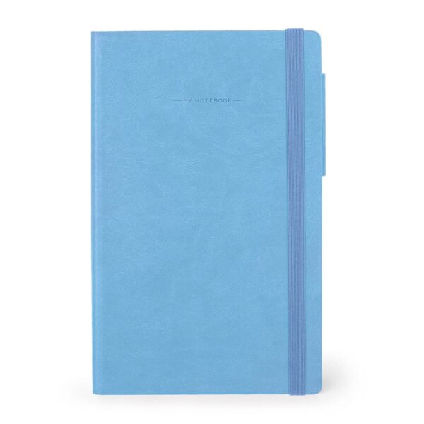 Taccuino a Pagine Bianche con Copertina Morbida 13x21 Retro Blue su linait