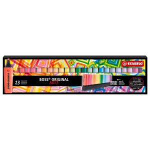 Evidenziatori Stabilo Boss Original Deskset da 23 colori assortiti su linait