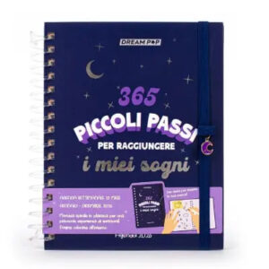 Agenda Settimanale Spiralata 365 Piccoli Passi 2026 12 Mesi con Penna Abbinata Viola 17